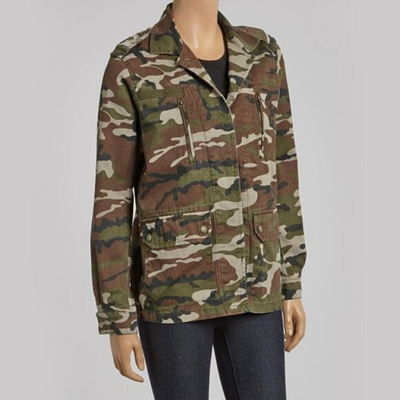 WILLOW & CLAY Women's Army Green Camo Jacket - Size Small - NWT - Picture 1 of 5
